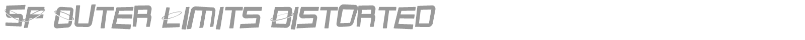 SF Outer Limits font preview